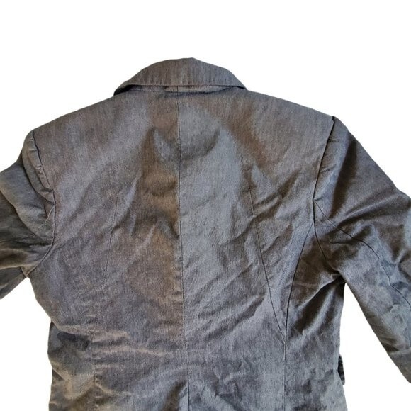 Banana Republic Gray 1 Button Blazer Jacket Size 10 - Picture 4 of 13